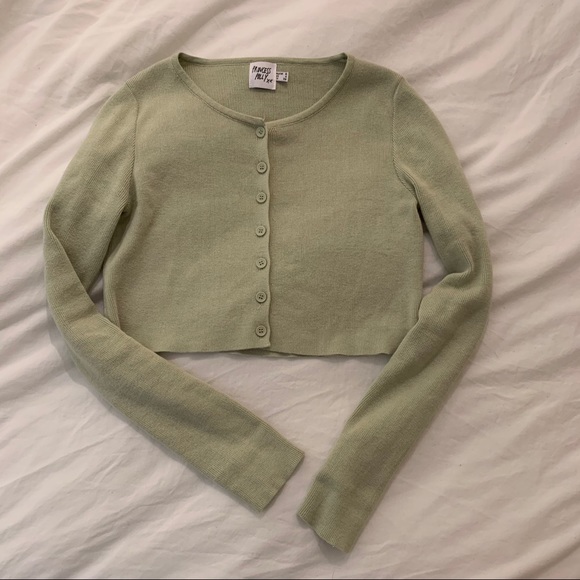Princess Polly Tops - Princess Polly Green Cardigan